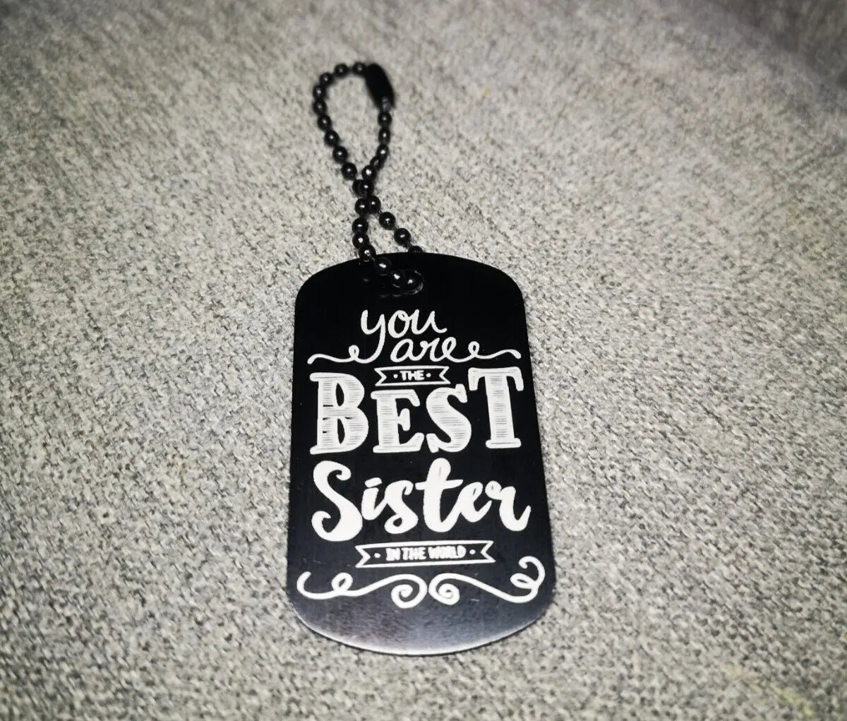 Beste Schwester Schlüsselanhänger personalisierbar Geschenk