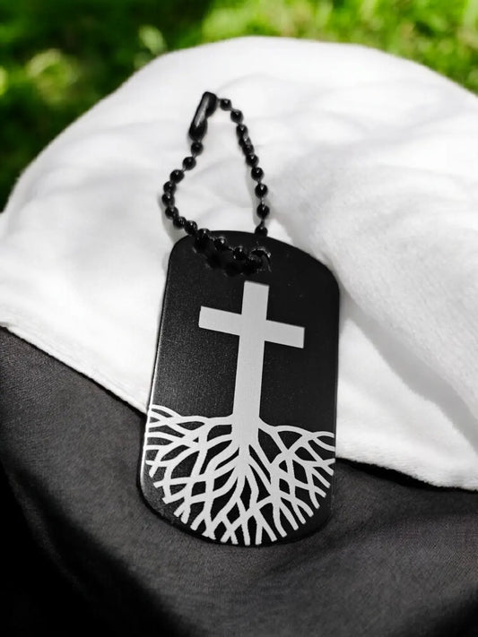 Schlüsselanhänger Kreuz mit Wurzeln Religiös Christlich Jesus Kreuzigung