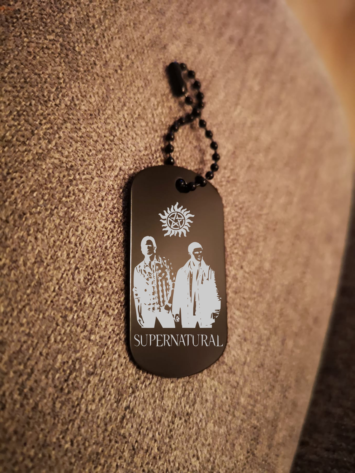 Schlüsselanhänger Supernatural Winchester Sam Dean personalisierbar