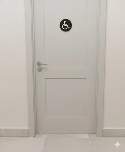 WC Schild Privat oder Gastro Damen - Herren - Behinderten WC La Linea