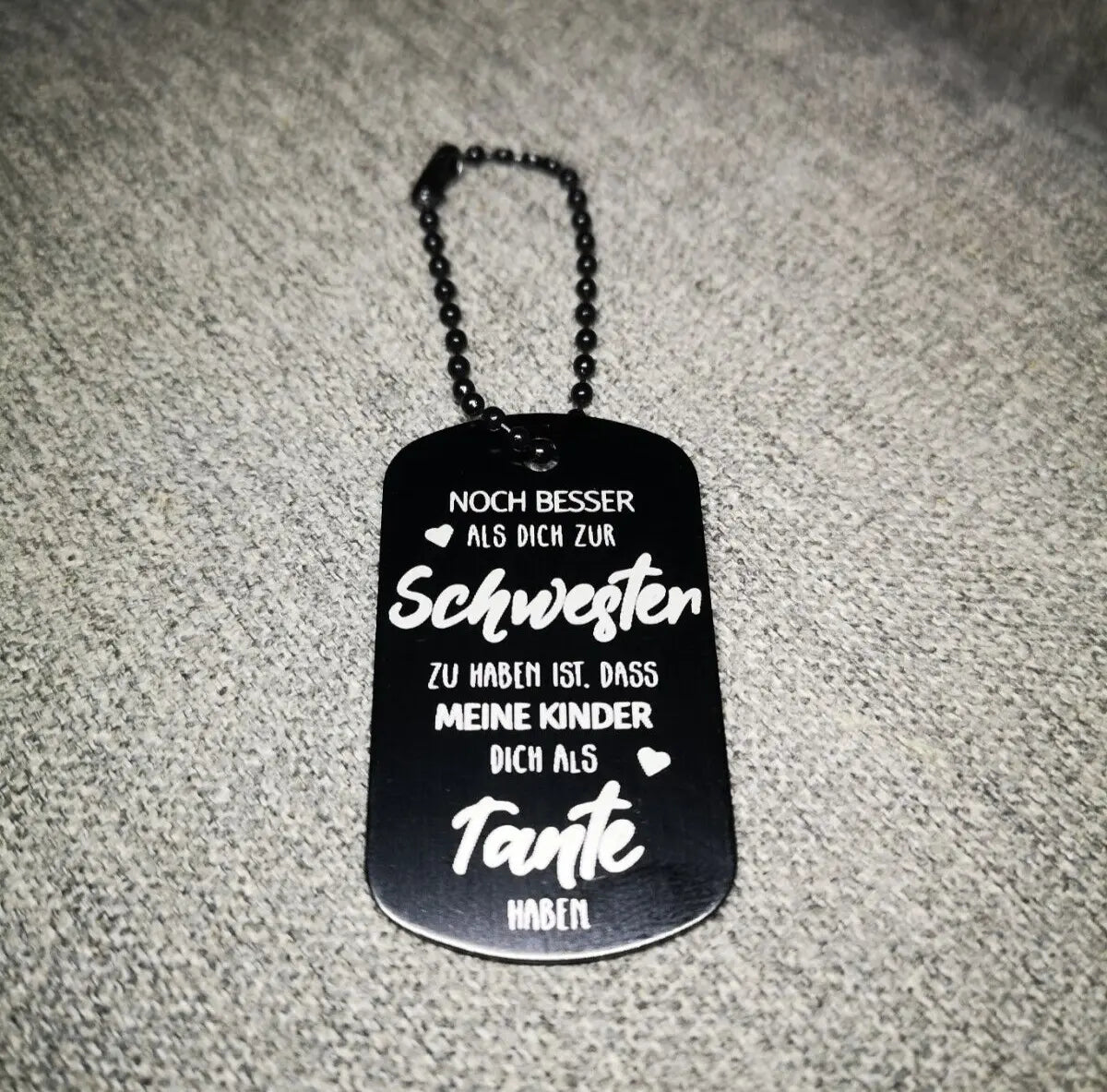 Beste Schwester Schlüsselanhänger personalisierbar Geschenk