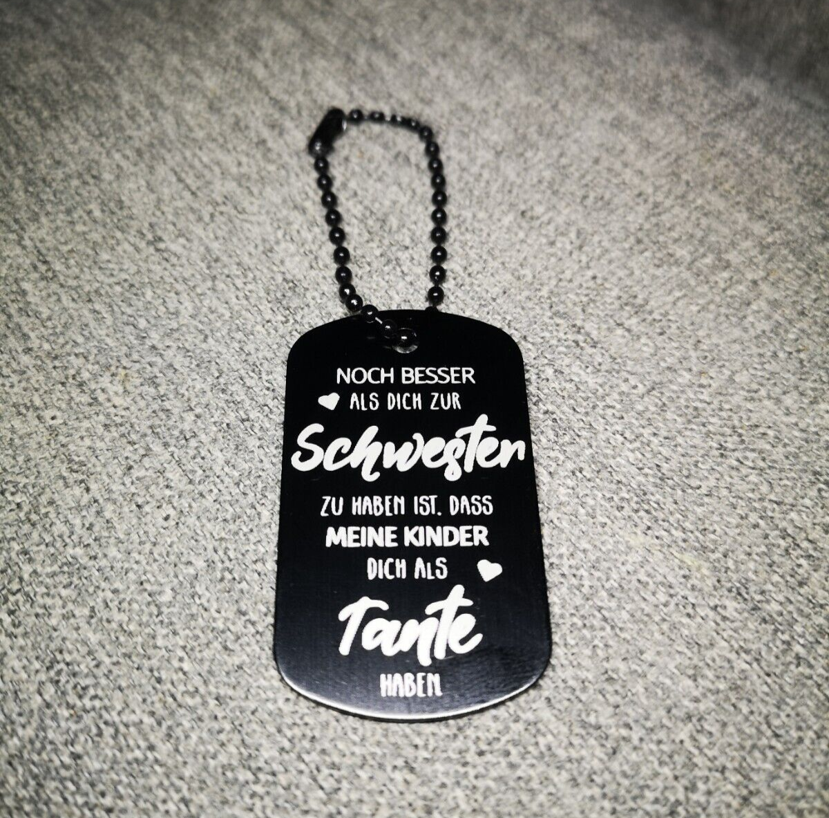 Beste Schwester Schlüsselanhänger personalisierbar Geschenk