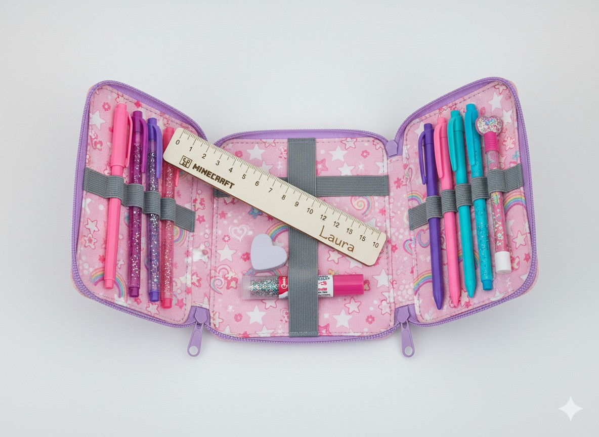 Lineal 15cm personalisiert mit Namen und Wunschmotiv