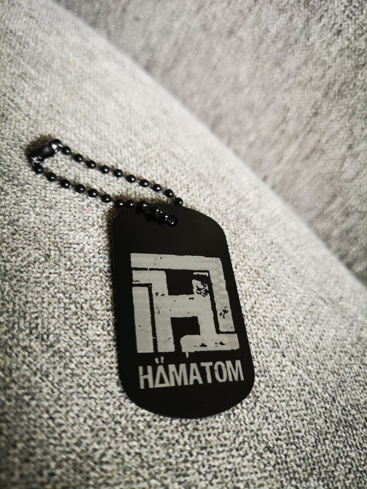 Hämatom Schlüsselanhänger personalisierbar Wunschtext