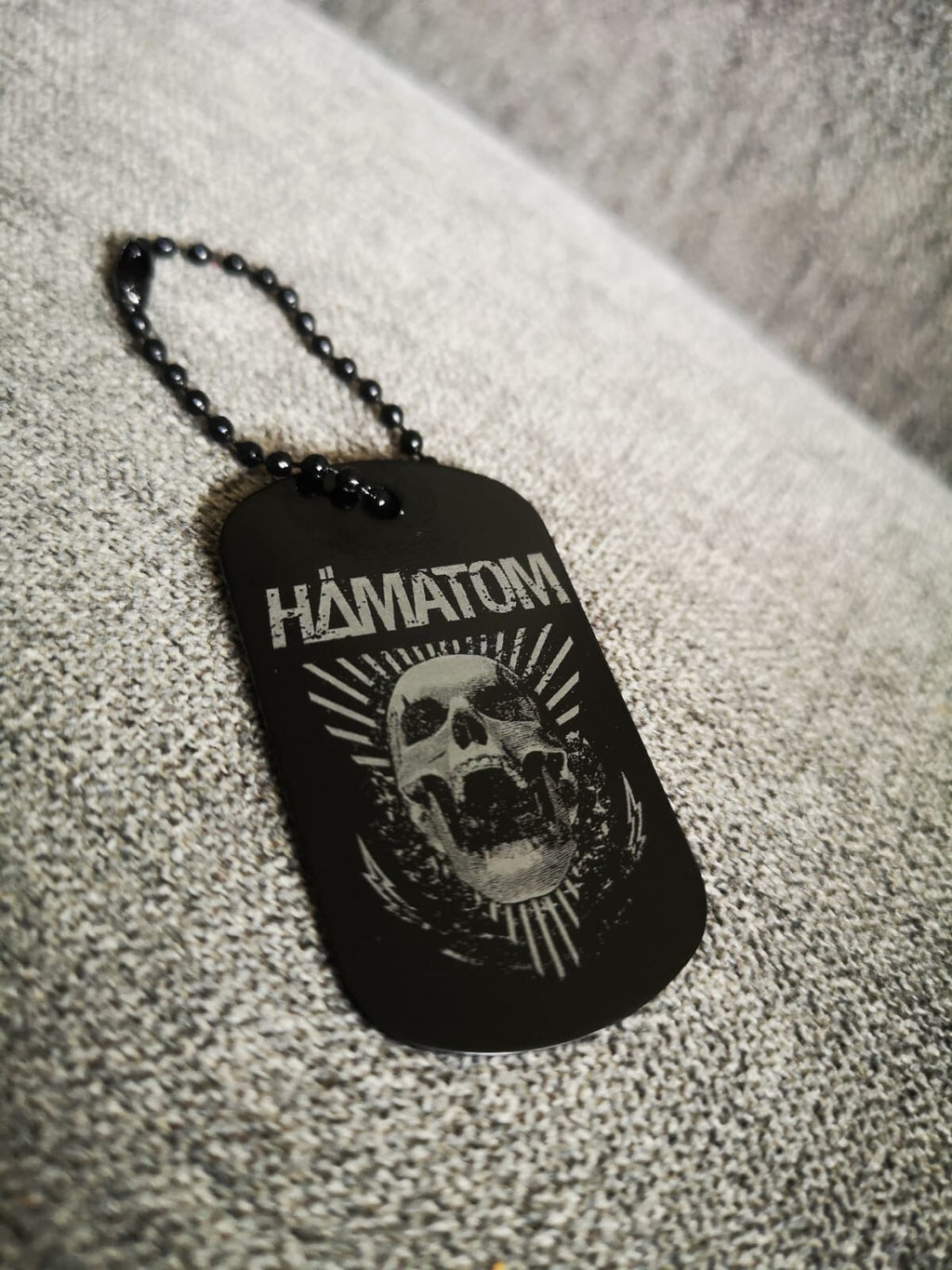 Hämatom Schlüsselanhänger personalisierbar Wunschtext