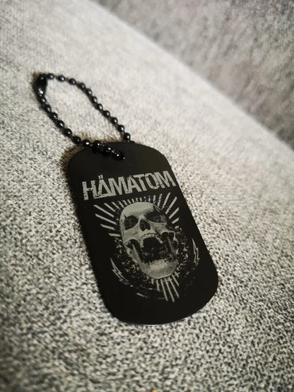 Hämatom Schlüsselanhänger personalisierbar Wunschtext