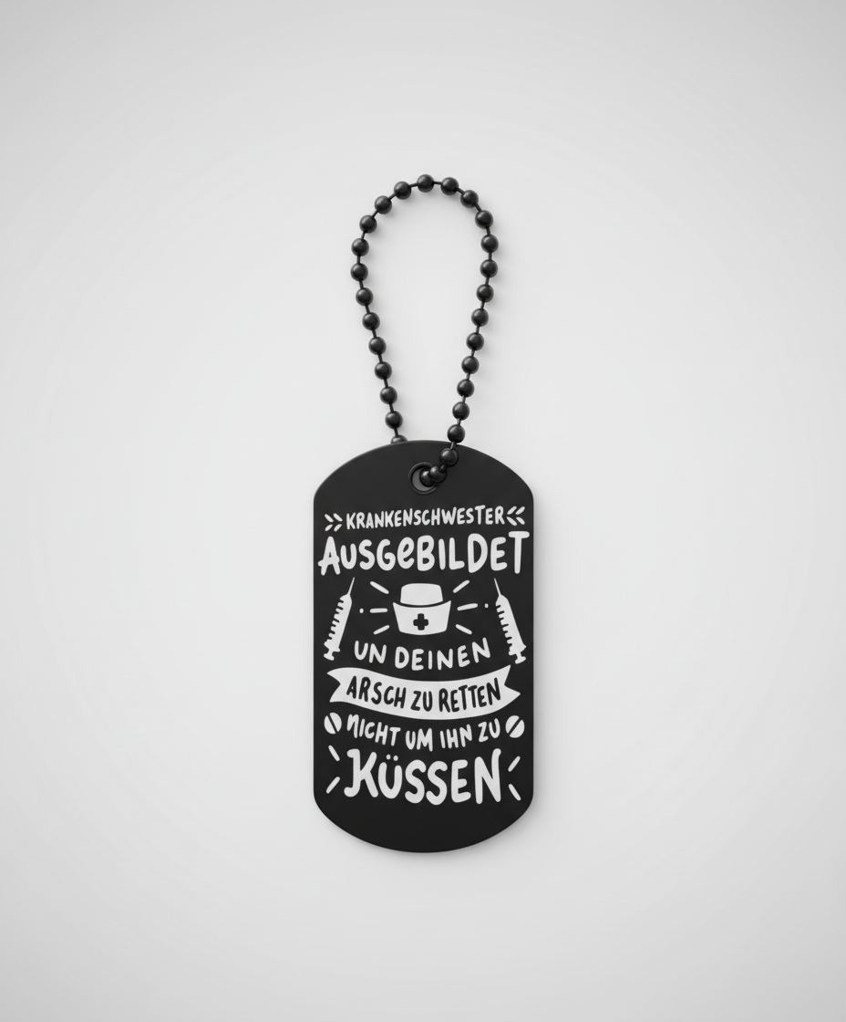 Schlüsselanhänger Beste Krankenschwester Kollegin personalisierbar Wunschtext