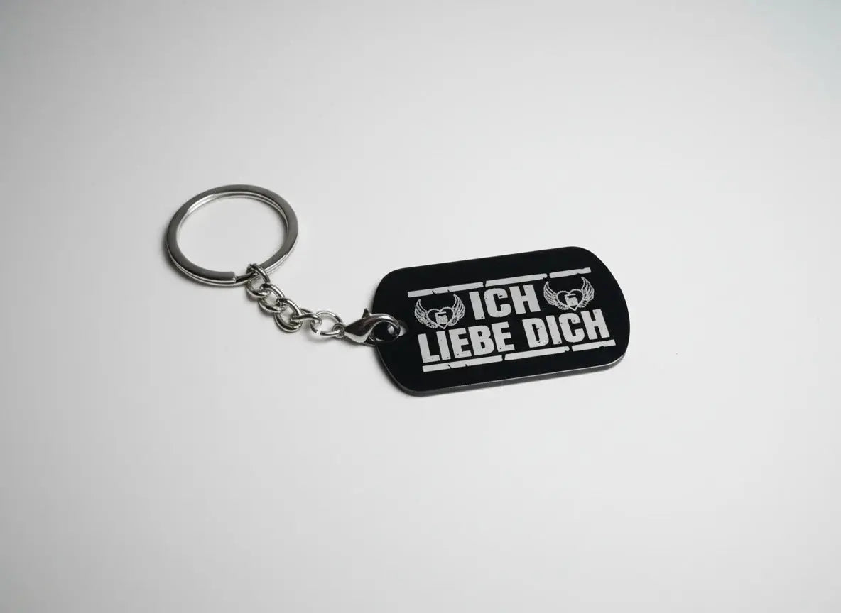 Onkelz BO Schlüsselanhänger ICH LIEBE DICH personalisierbar Geschenk