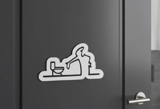 WC Schild Privat oder Gastro Damen - Herren - Behinderten WC La Linea