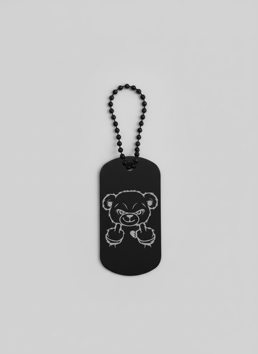 Schlüsselanhänger FUCK YOU Mickey personalisierbar Wunschtext