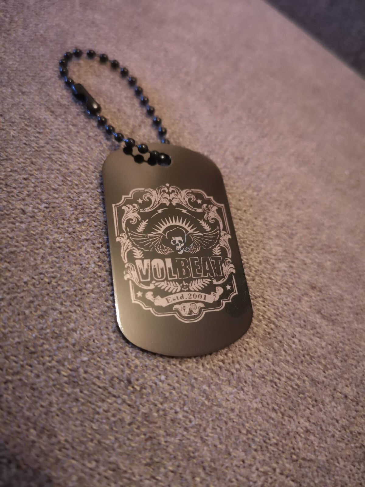 Volbeat Schlüsselanhänger personalisierbar Wunschtext