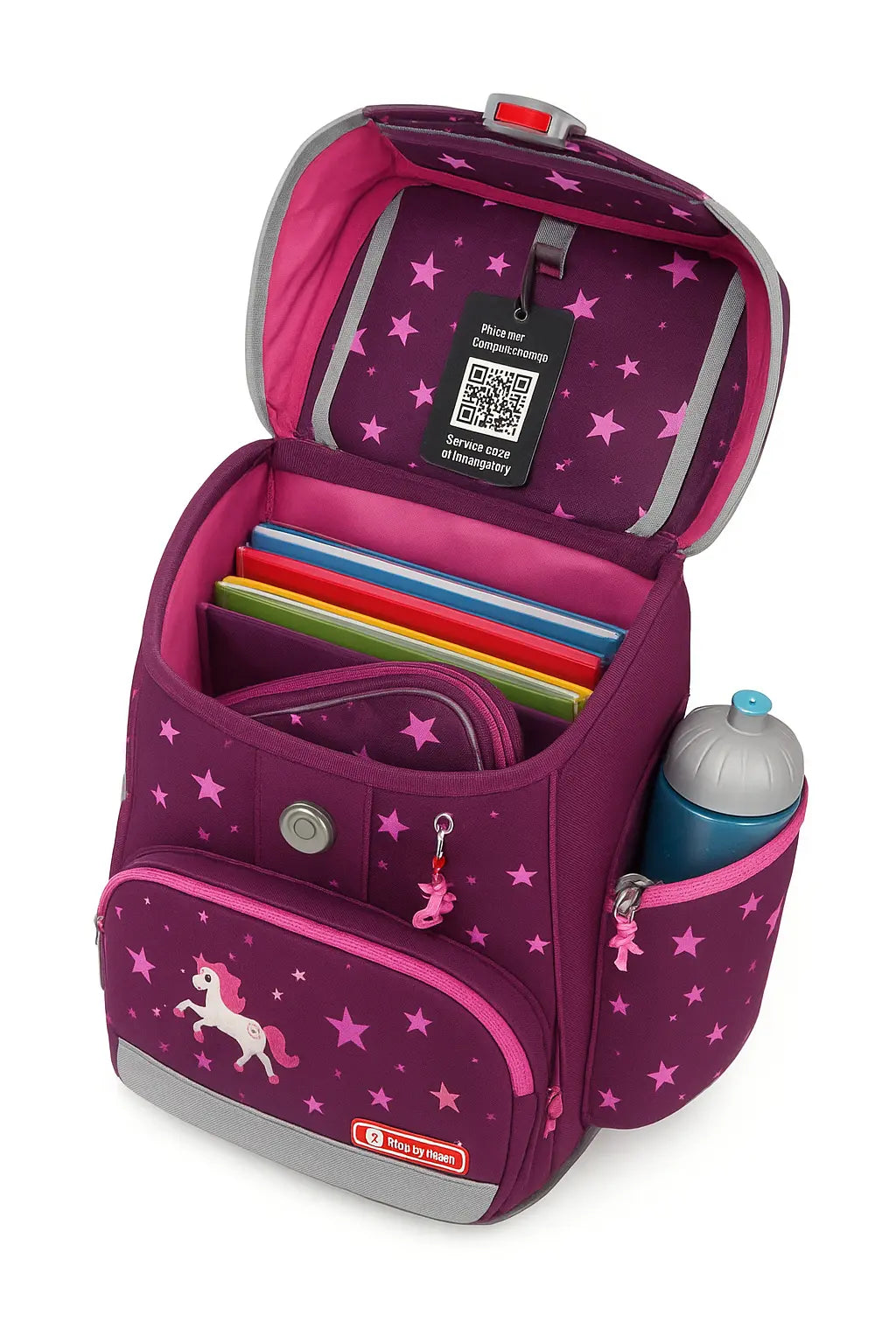 Zum Schulanfang QR Code-Anhänger für die Sicherheit Ihres Kindes