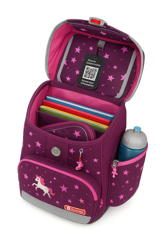 Zum Schulanfang QR Code-Anhänger für die Sicherheit Ihres Kindes