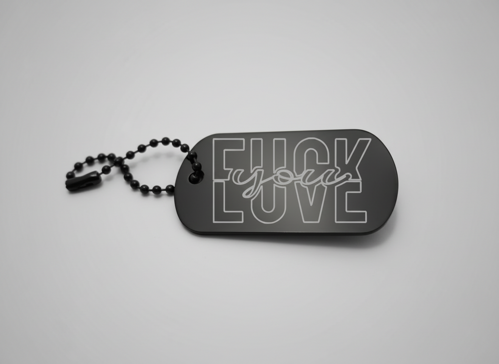 Schlüsselanhänger FUCK YOU Mickey personalisierbar Wunschtext