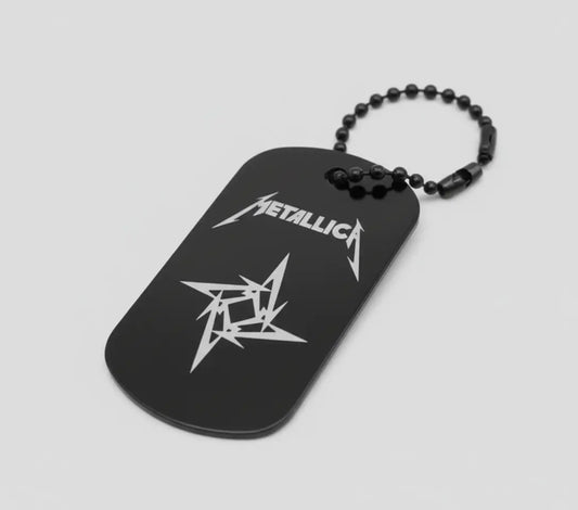 Metallica Schlüsselanhänger personalisierbar Wunschtext