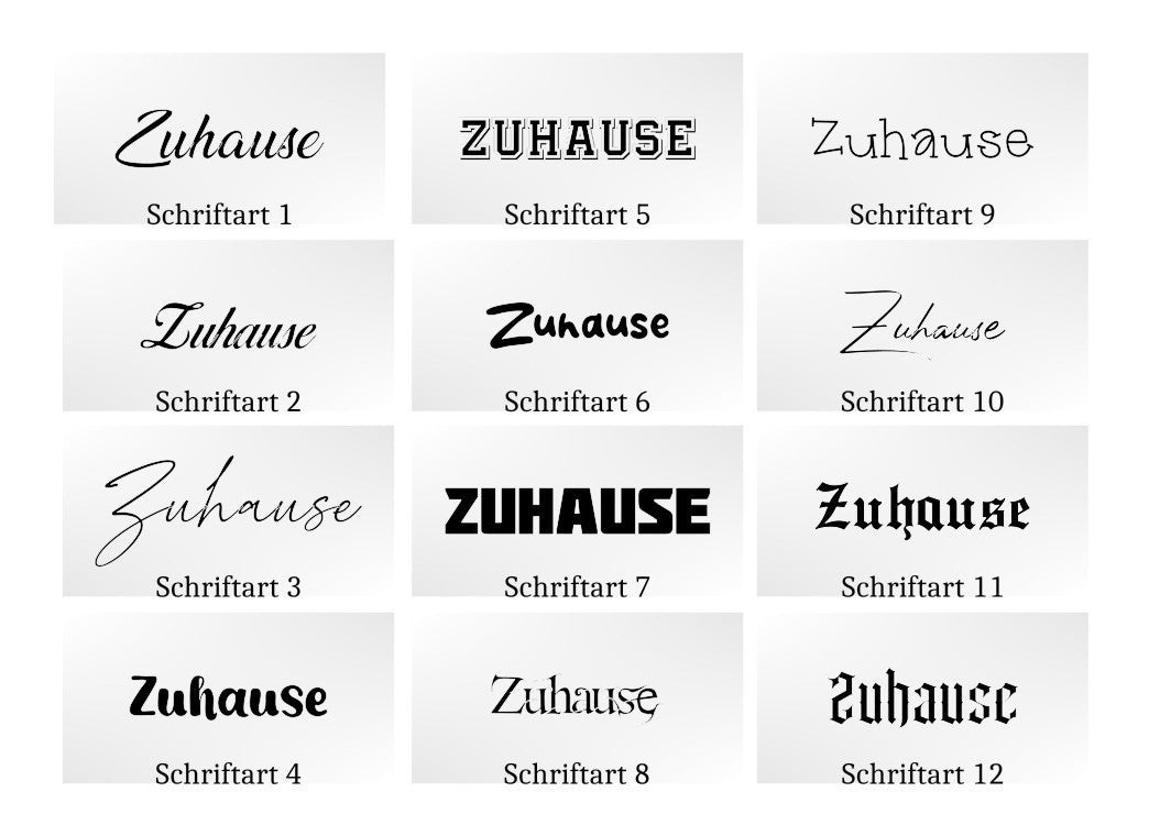 Schlüsselanhänger Zuhause mit Koordinaten