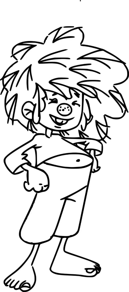 Pumuckl Schhlüsselanhänger personalisierbar Wunschtext Geschenk