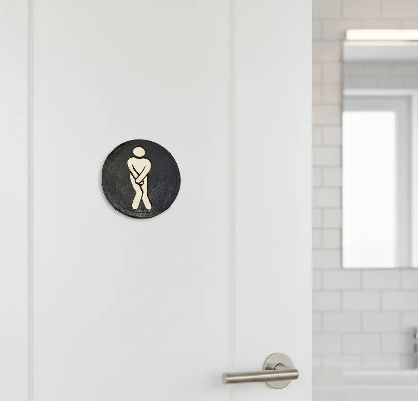 WC Schild Privat oder Gastro Damen - Herren - Behinderten WC La Linea