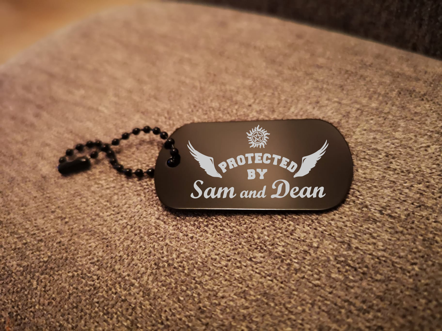 Schlüsselanhänger Supernatural Winchester Sam Dean personalisierbar