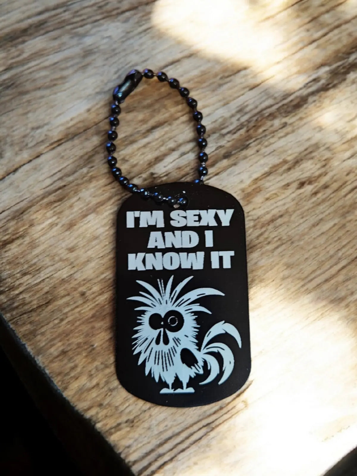 Schlüsselanhänger Huhn lustig