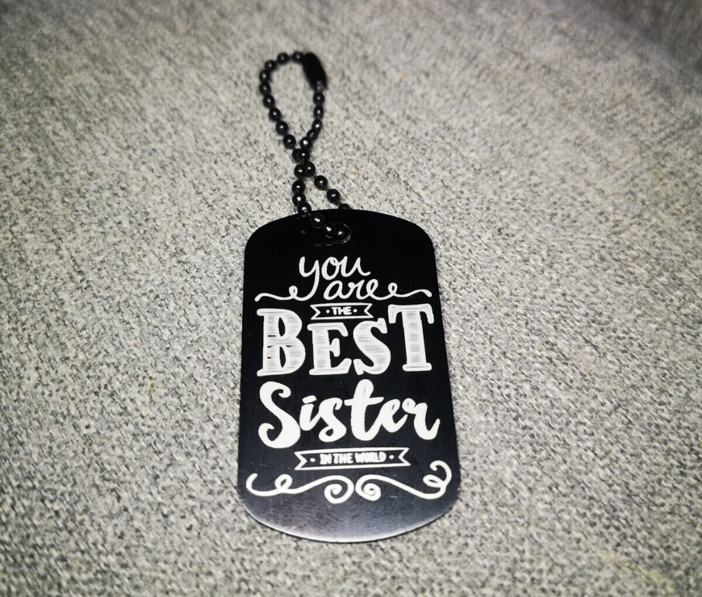 Beste Schwester Schlüsselanhänger personalisierbar Geschenk