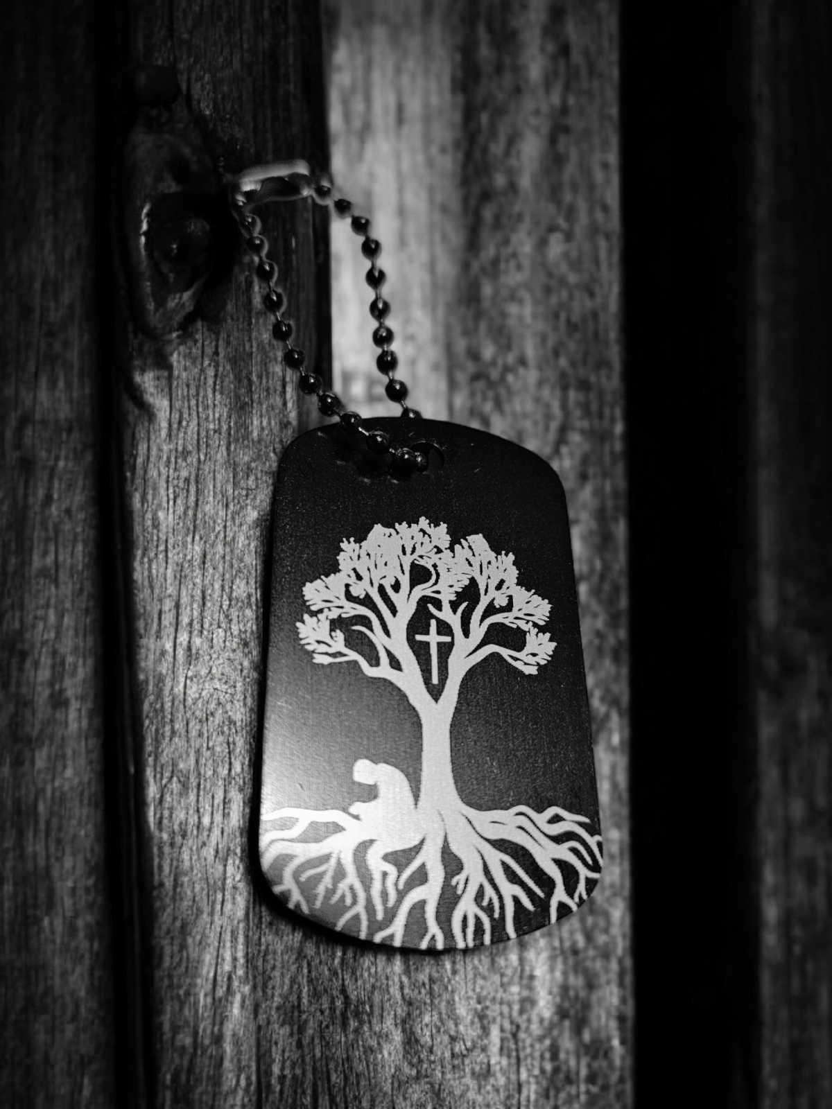 Schlüsselanhänger Kreuz mit Wurzeln Religiös Christlich Jesus Kreuzigung