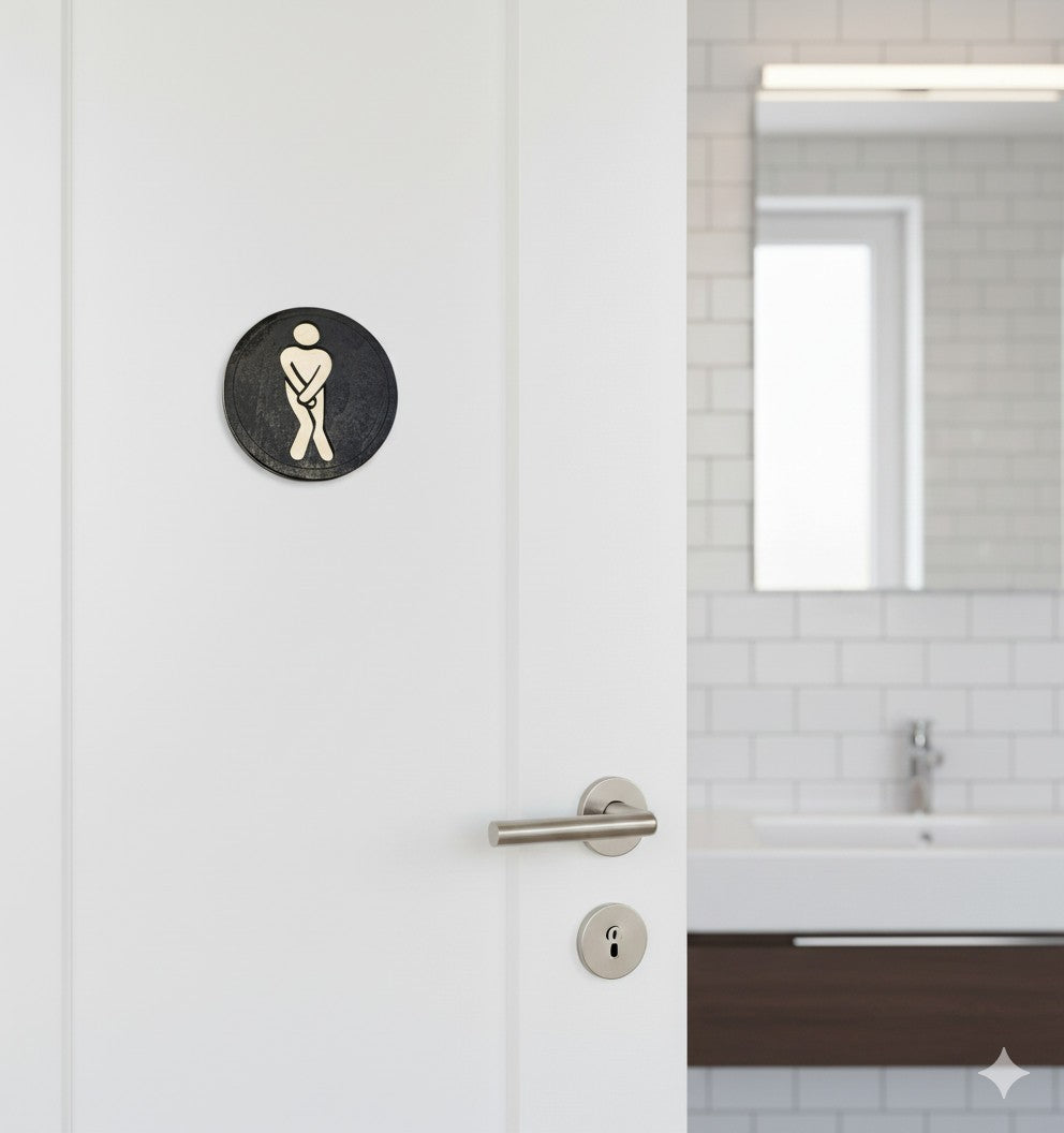 WC Schild Privat oder Gastro Damen - Herren - Behinderten WC La Linea
