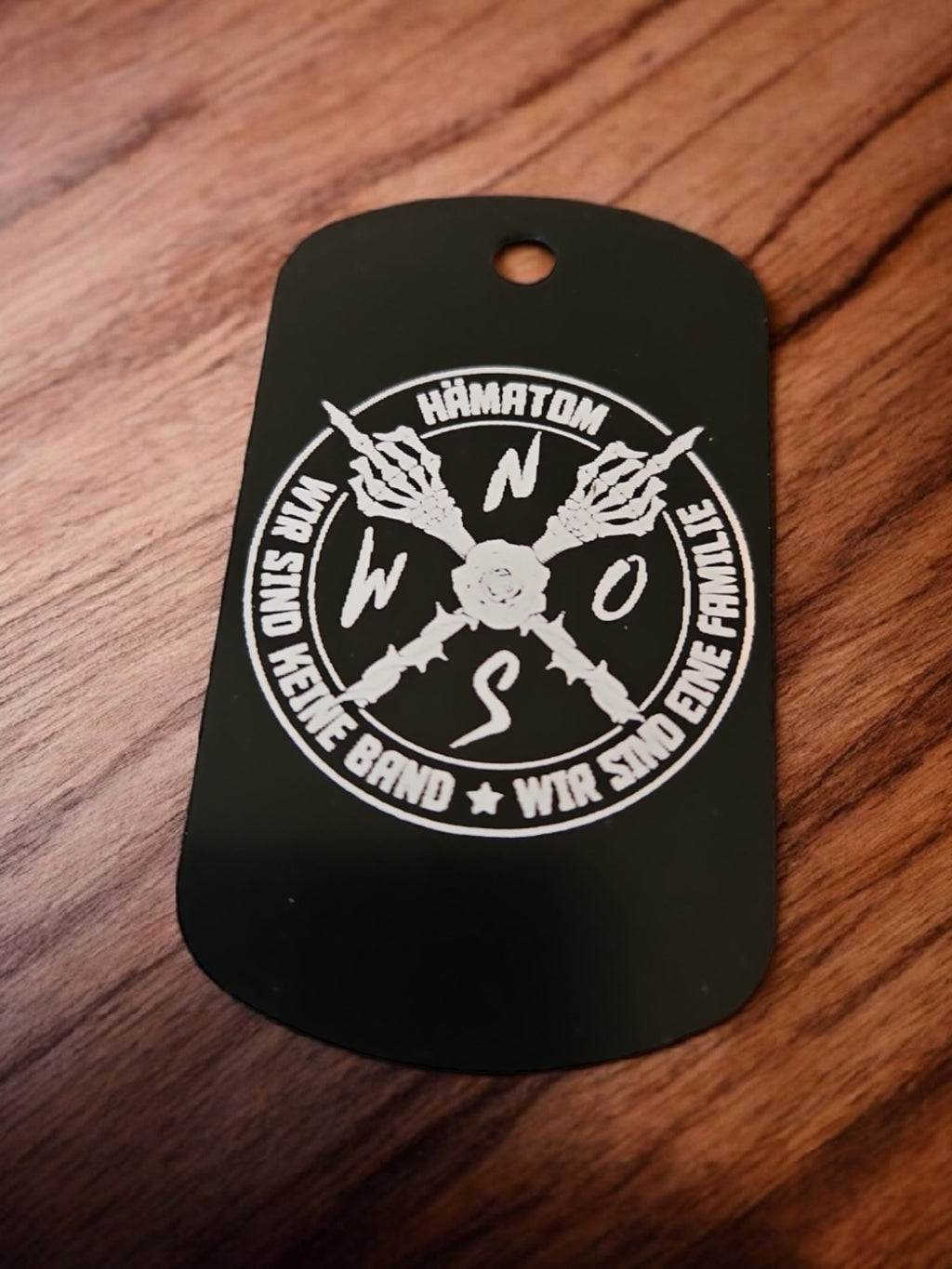 Hämatom Schlüsselanhänger personalisierbar Wunschtext