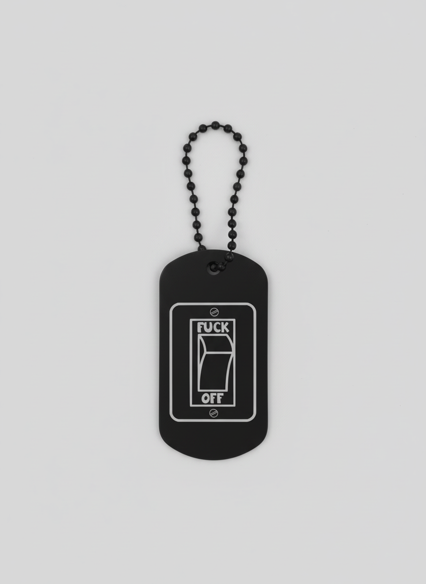 Schlüsselanhänger FUCK YOU Mickey personalisierbar Wunschtext