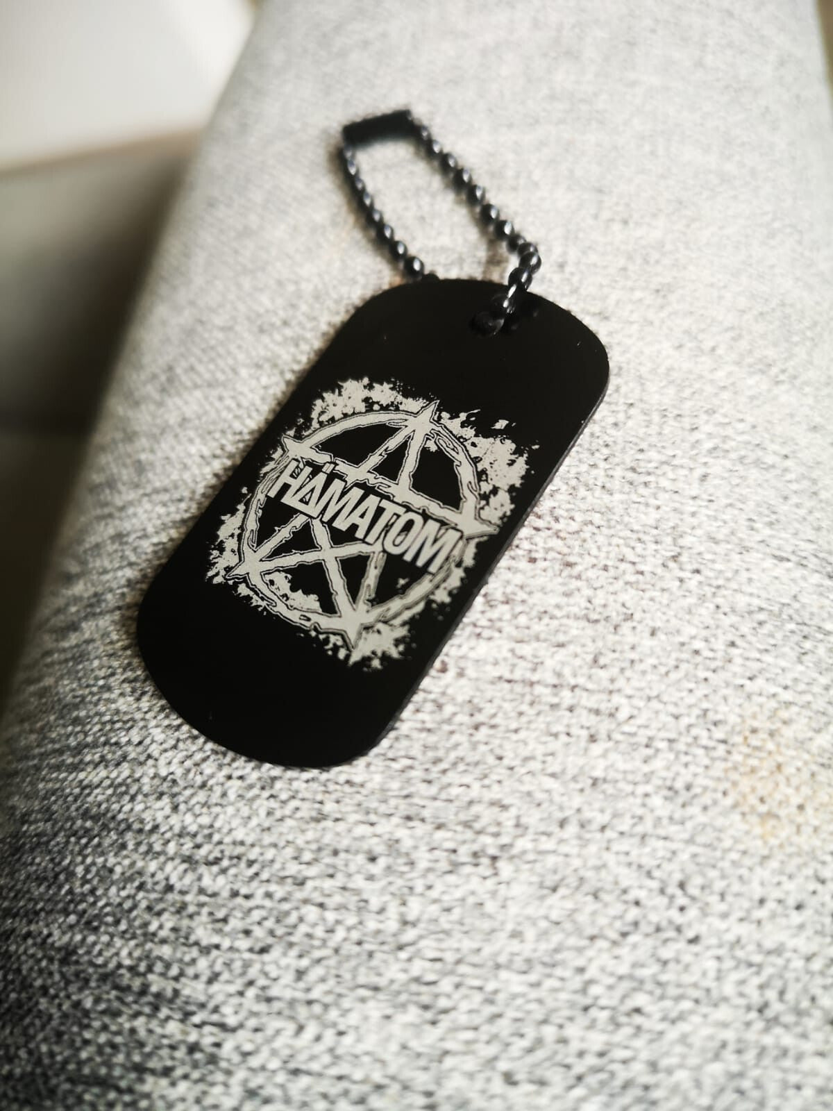 Hämatom Schlüsselanhänger personalisierbar Wunschtext