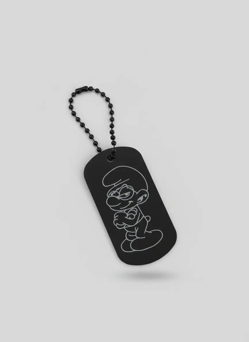 Schlümpfe Schlumpf Schlüsselanhänger personalisierbar Wunschtext