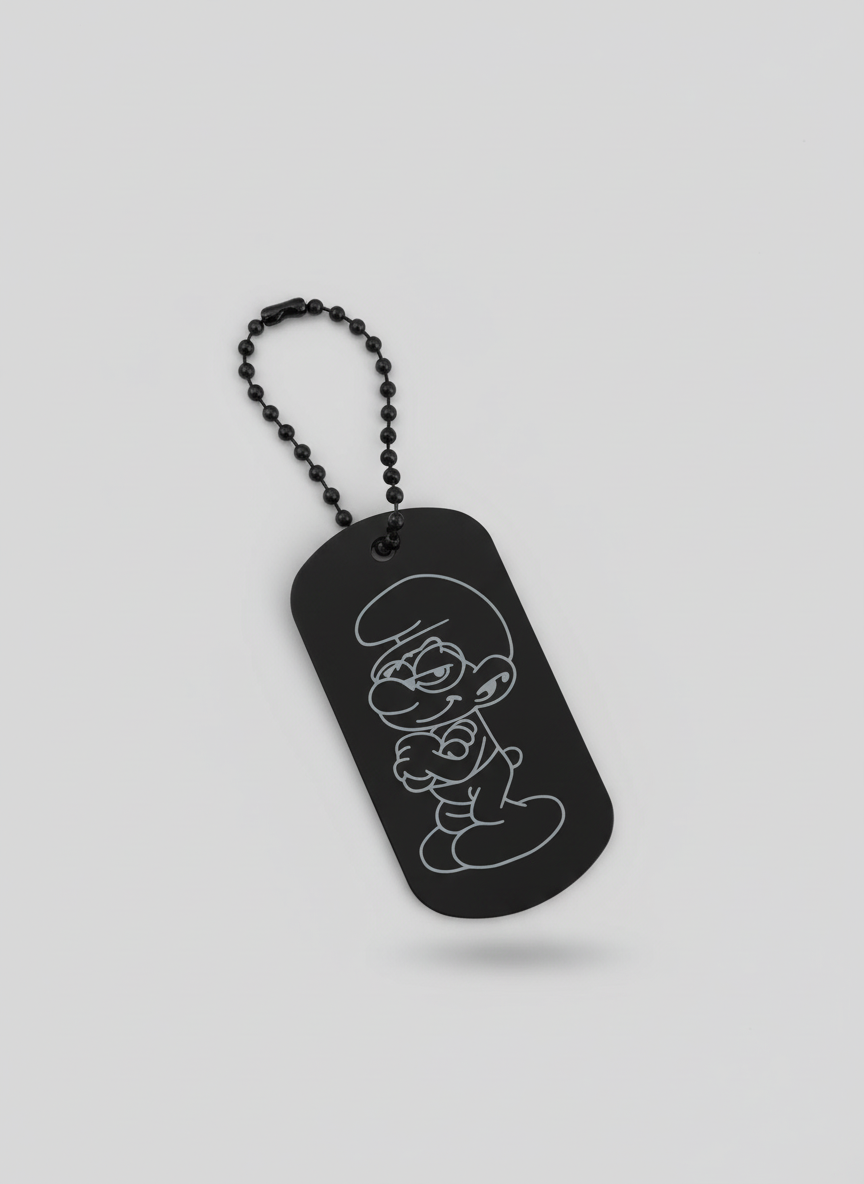 Schlümpfe Schlumpf Schlüsselanhänger personalisierbar Wunschtext