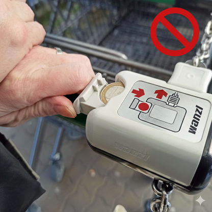 Einkaufswagenlöser Einkaufs-Chip aus Holz mit (Wunsch) Gravur