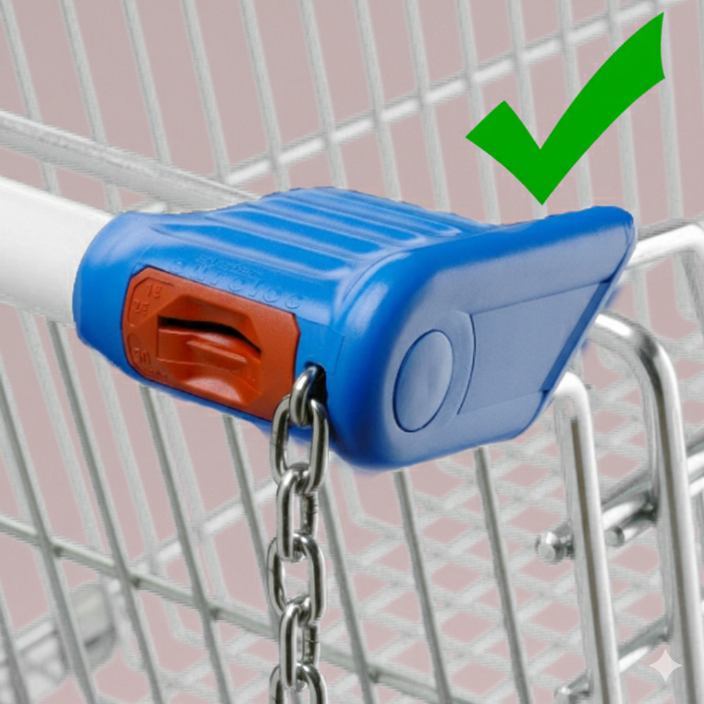 Einkaufswagenlöser Einkaufs-Chip aus Holz mit (Wunsch) Gravur