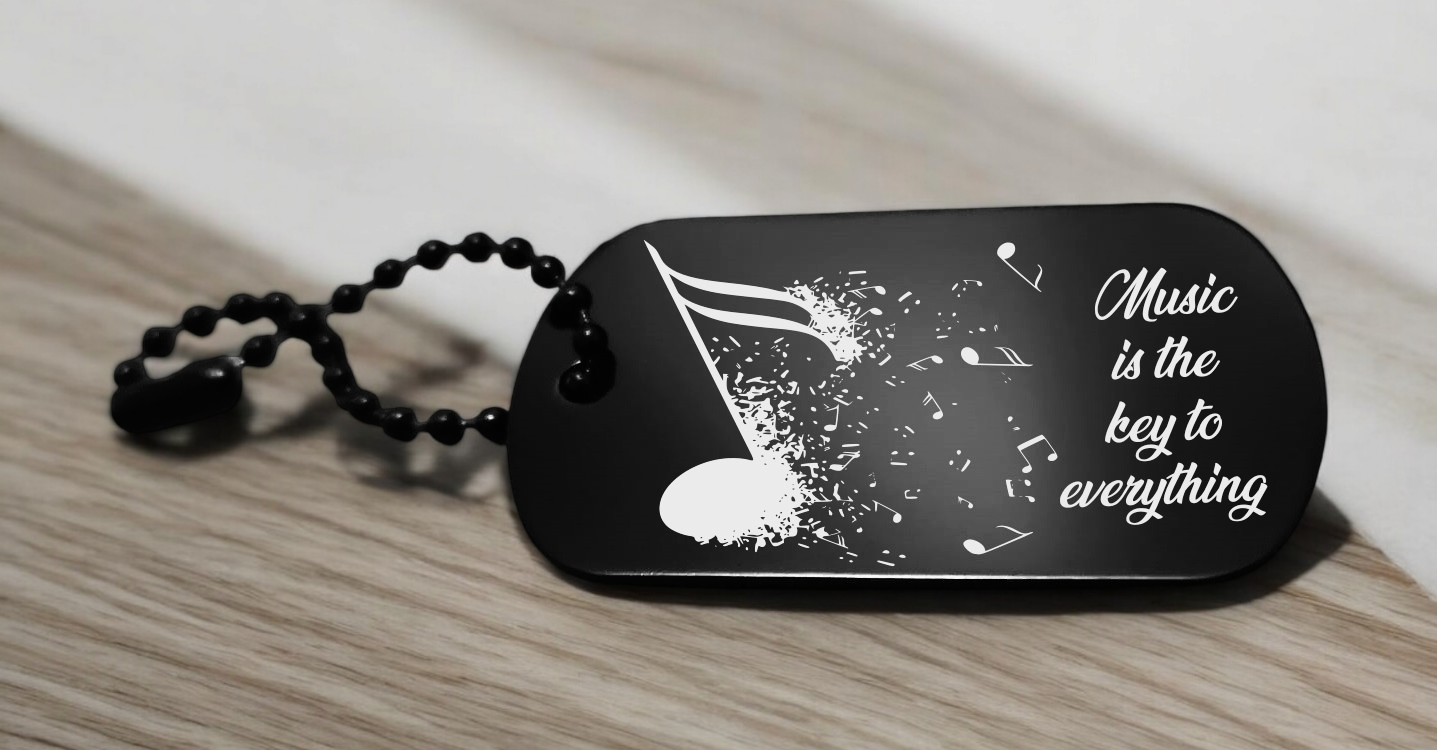 Schlüsselanhänger Music is the key Musikfans Geschenk Geburtstag Überraschung