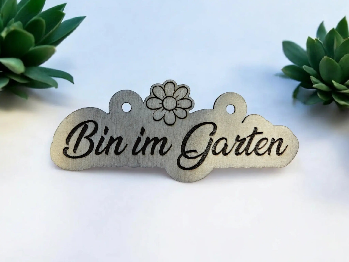 Briefkastenschild Namensschild Holzschild Keine Werbung Keine Zeitung Bin im Garten Mein Shop