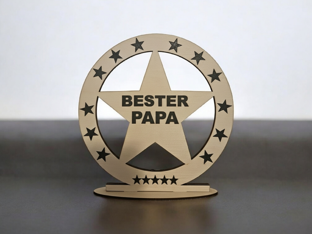 Beste(r) MAMA PAPA Deko Holz Geschenk Weihnachten LED Beleuchtung