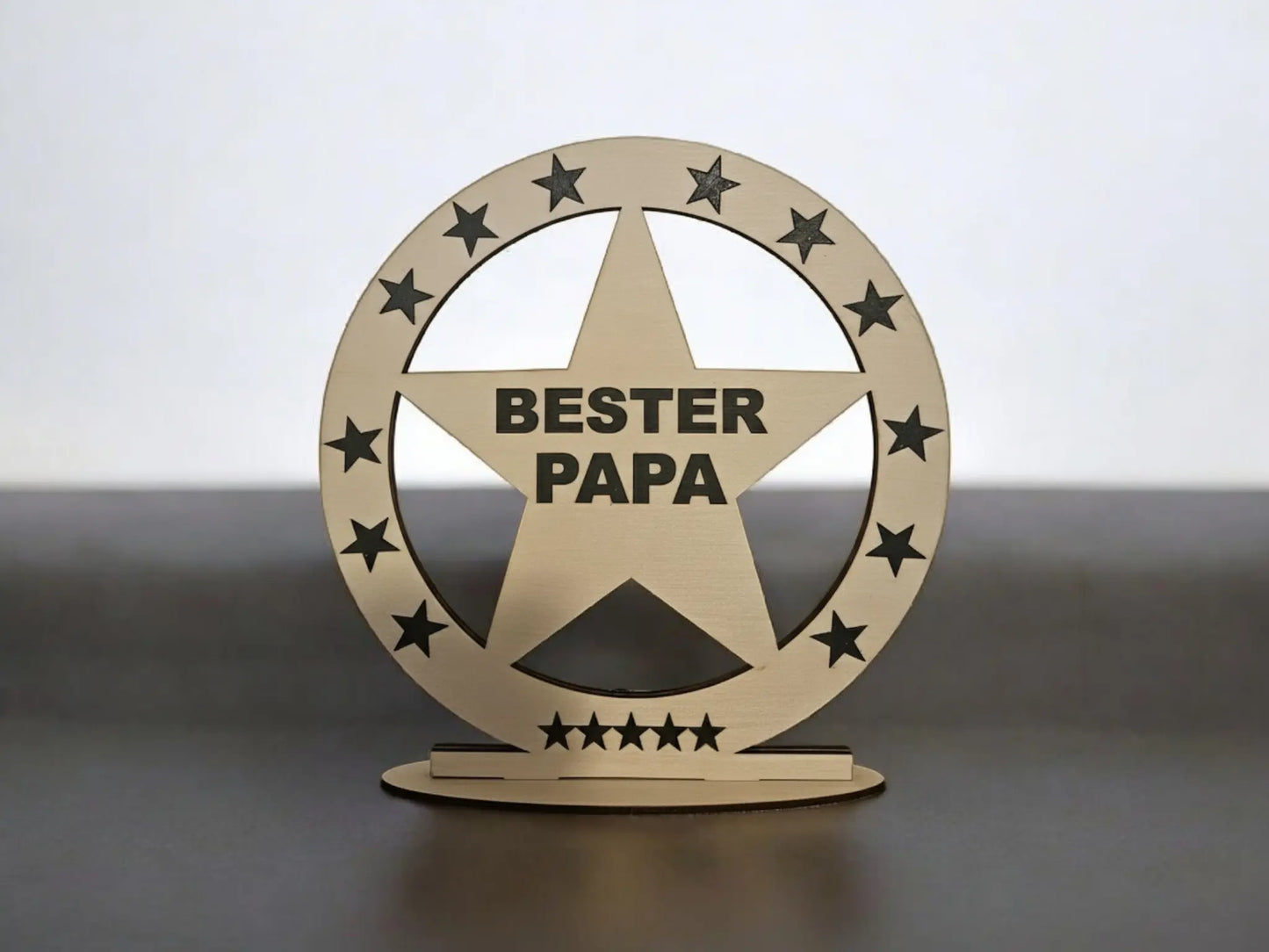 Bester Papa Mama Aufsteller beleuchtet