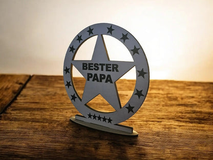 Bester Papa Mama Aufsteller beleuchtet