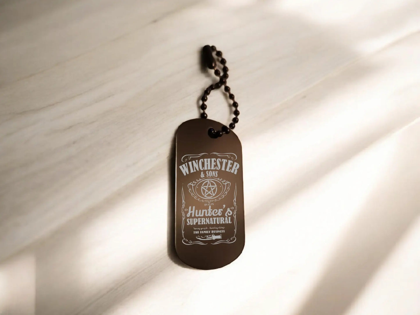 Schlüsselanhänger Supernatural Sam Dean Winchester Castiel personalisierbar Mein Shop