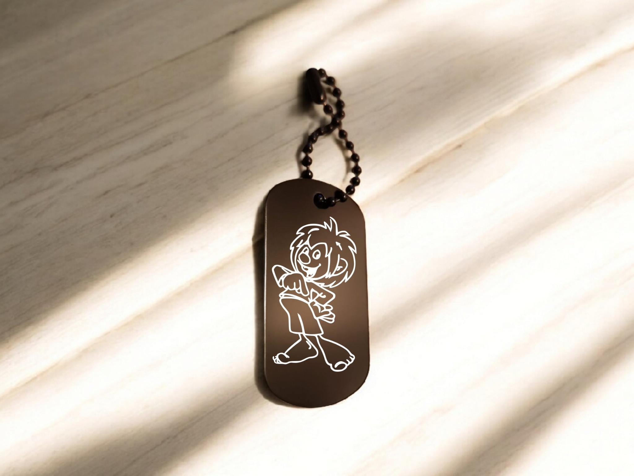Pumuckl Schlüsselanhänger personalisierbar Dog Tag