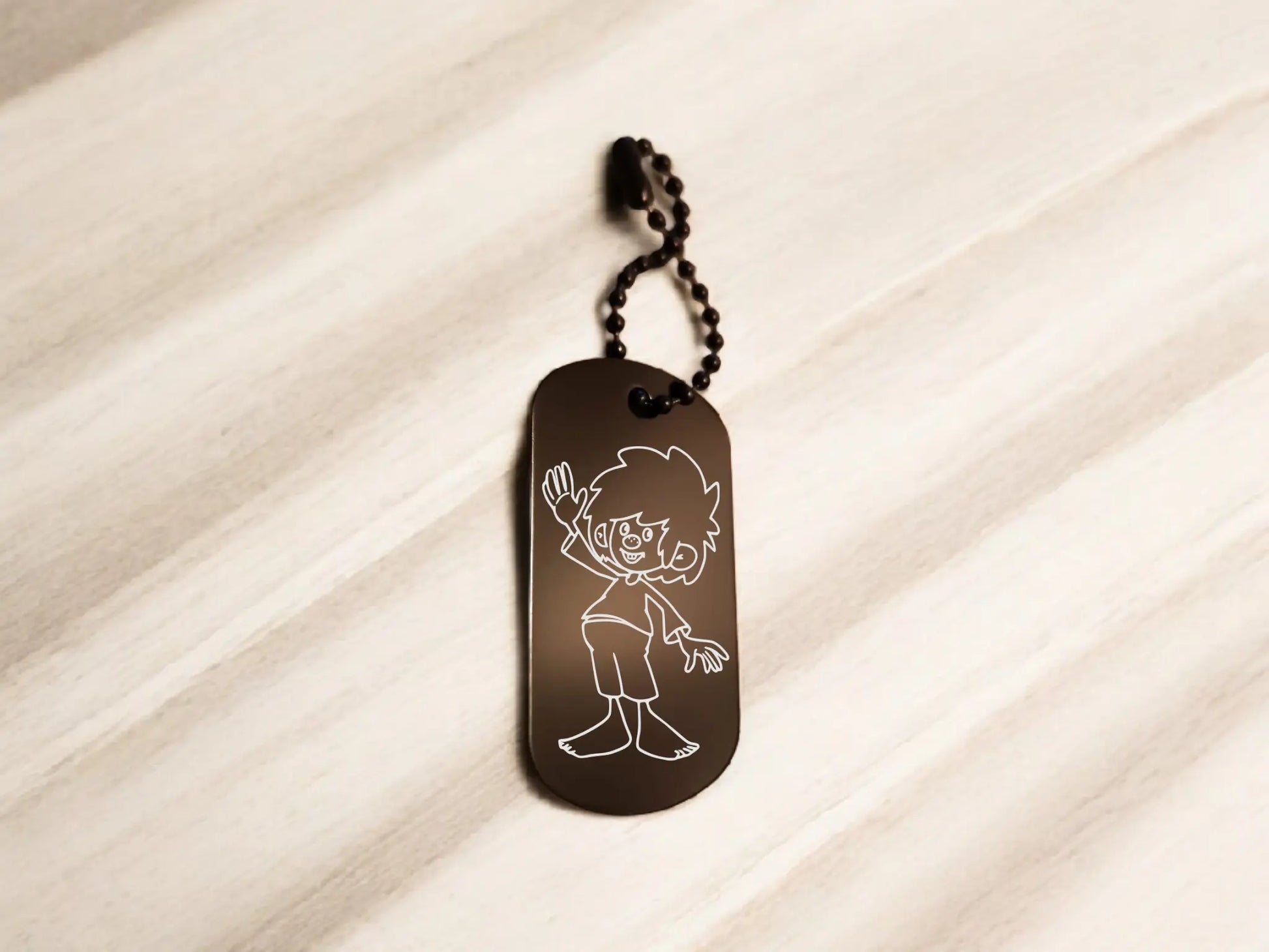 Pumuckl Schlüsselanhänger personalisierbar Dog Tag Mein Shop