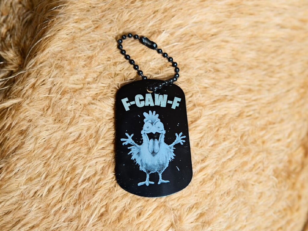 Schlüsselanhänger F-CAW-F Crazy Chicken Huhn lustig