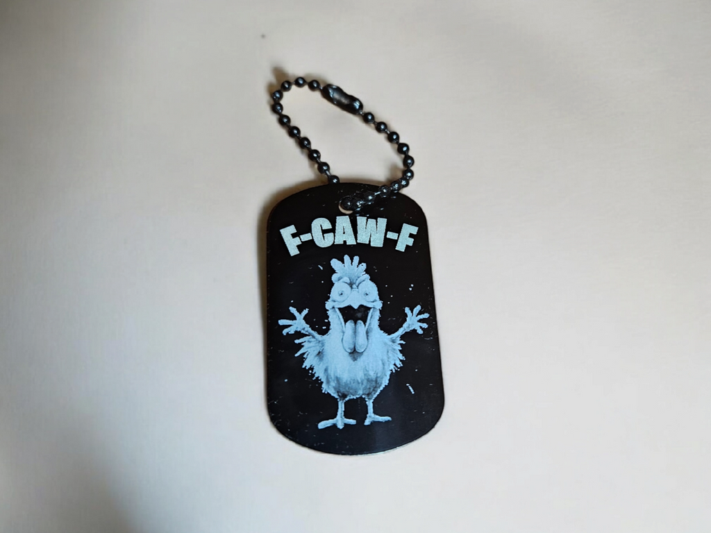 Schlüsselanhänger F-CAW-F Crazy Chicken Huhn lustig