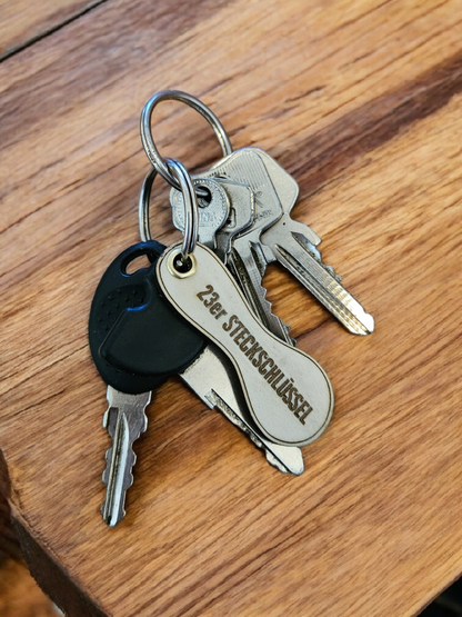 Einkaufswagenlöser Einkaufs-Chip aus Holz mit (Wunsch) Gravur