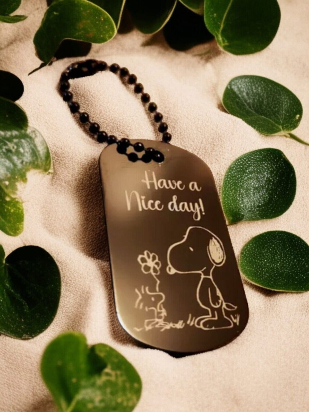 Snoopy Schlüsselanhänger personalisierbar Geschenk Wunschtext Weihnachten Liebe