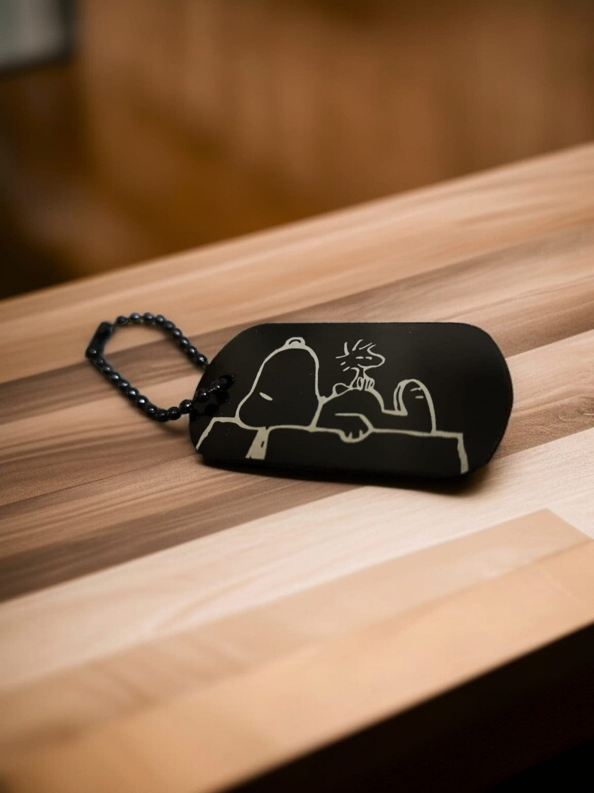 Snoopy Schlüsselanhänger personalisierbar Geschenk Wunschtext Weihnachten Liebe