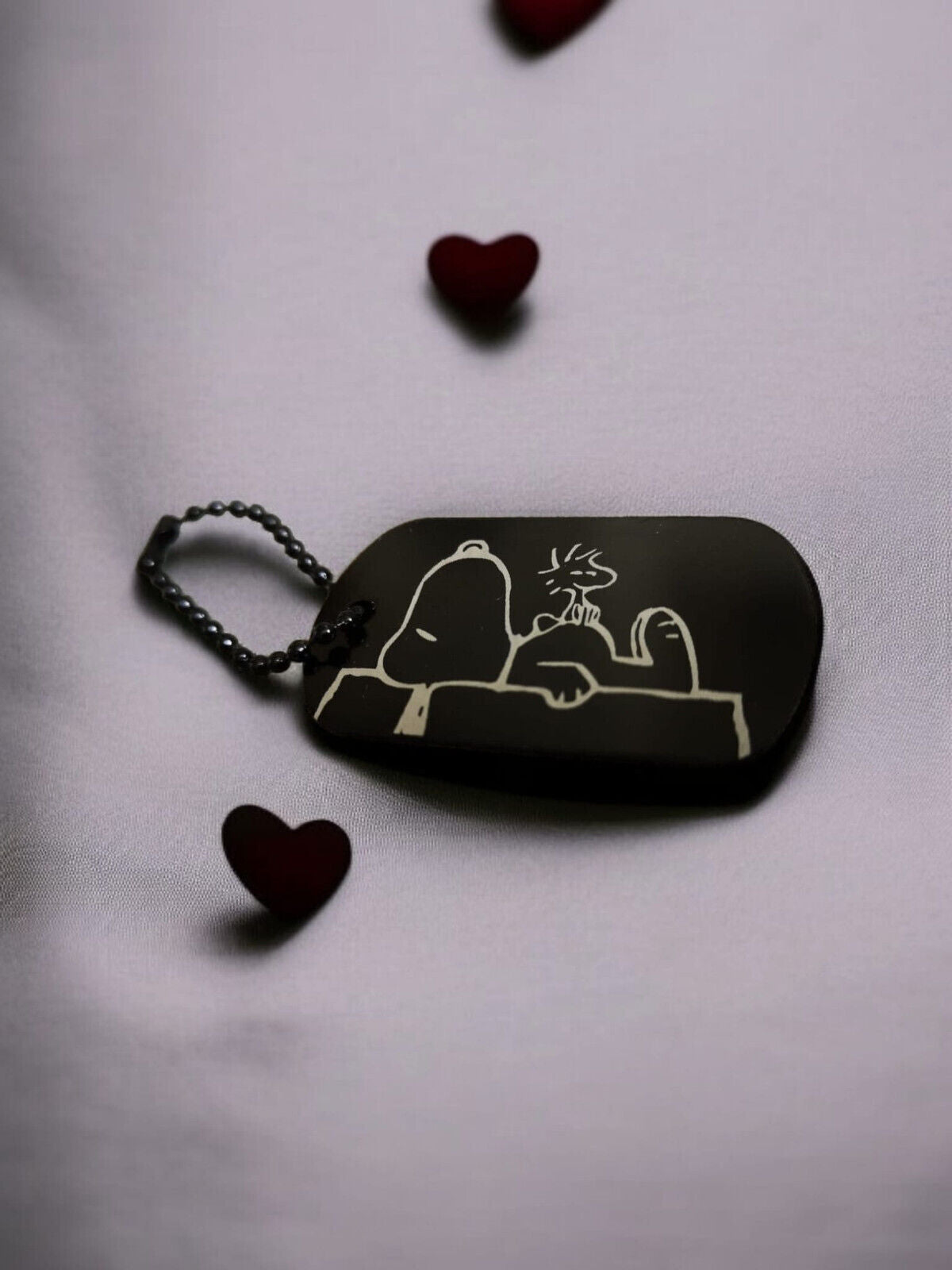 Snoopy Schlüsselanhänger personalisierbar Geschenk Wunschtext Weihnachten Liebe