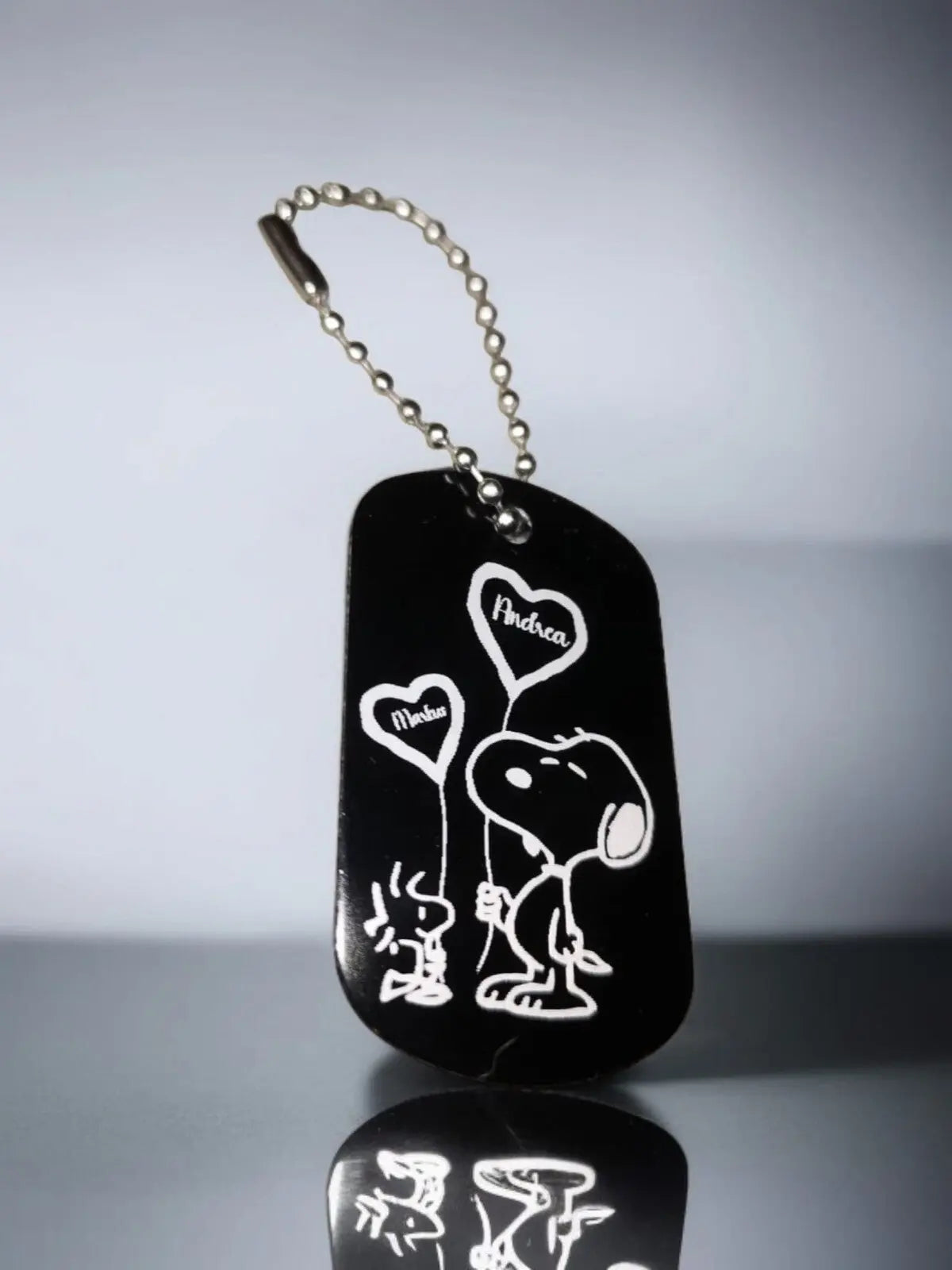 Snoopy Schlüsselanhänger personalisierbar Geschenk Wunschtext Weihnachten Liebe Mein Shop