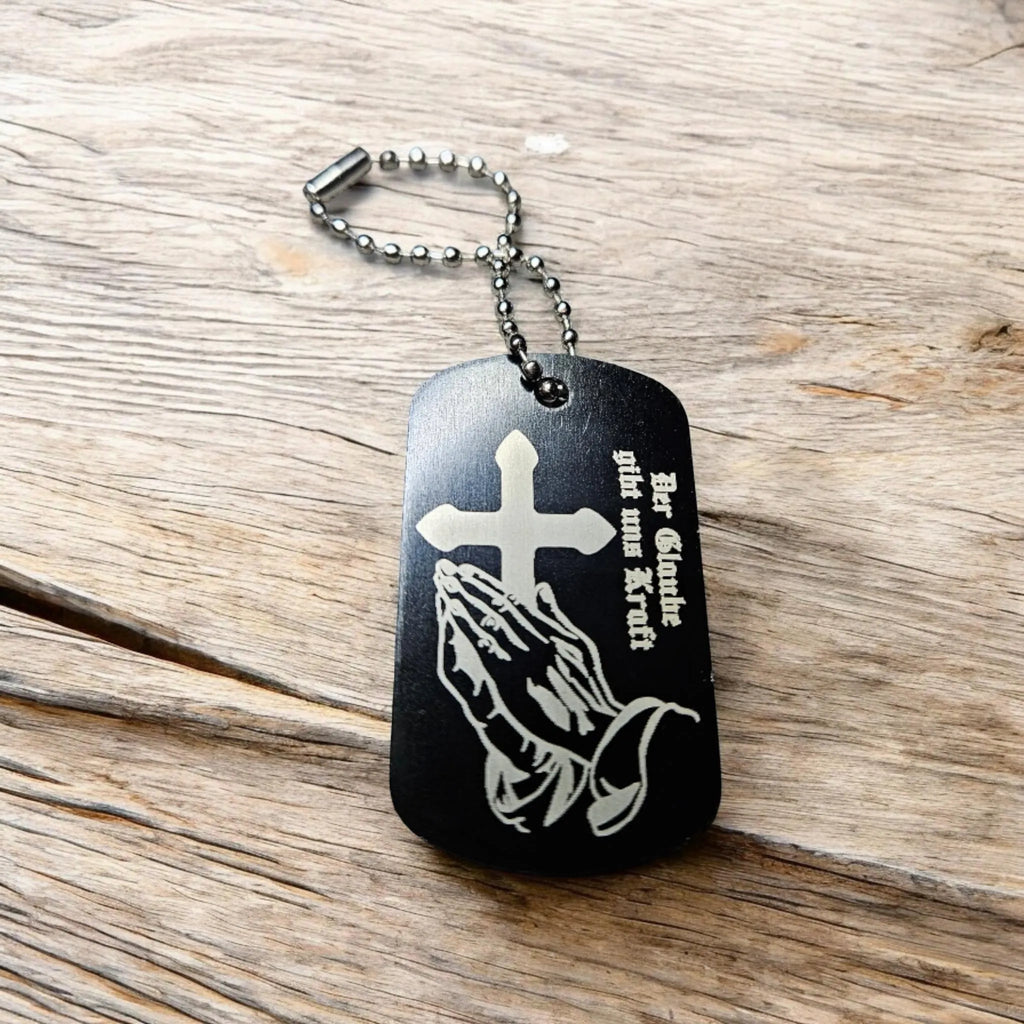 Schlüsselanhänger "Betende Hände" - Der Glaube gibt uns Kraft